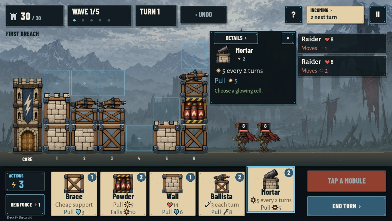 Build with blueprints. Recover them. Find a new combination.